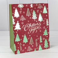 Пакет подарочный "Новый год" (407) 26*32*13 210г 1/20 1/120 Арт: 300407C