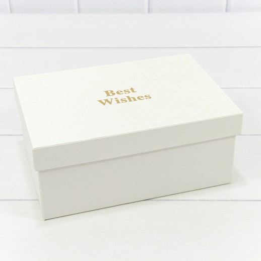 Коробки Прямоугольные Набор 1/3 22,5*16*9,5 "Best Wishes" Бежевый 1/20 Арт: 721818/2
