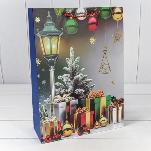 Пакет подарочный "Новый год" (микс 416) 30*41,5*12 210г 1/20 1/120 Арт: 300416A