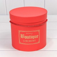 Коробки Цилиндр Набор 1/3 18,3*17,2 "Boutique" Красный 1/12 Арт: 720195/4