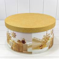 Коробки Круглые Набор 1/10 35*17,3 &quot;Новый год&quot;-2696 1/4 Арт: 730813/2696 - Коробки Круглые Набор 1/10 35*17,3 "Новый год"-2696 1/4 Арт: 730813/2696