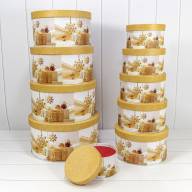 Коробки Круглые Набор 1/10 35*17,3 &quot;Новый год&quot;-2696 1/4 Арт: 730813/2696 - Коробки Круглые Набор 1/10 35*17,3 "Новый год"-2696 1/4 Арт: 730813/2696