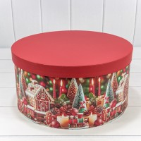 Коробки Круглые Набор 1/10 35*17,3 "Новый год"-3004 1/4 Арт: 730813/3004