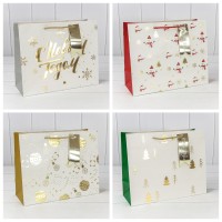 Пакет подарочный "Новый год" (микс 401) 32*26*13 1/20 1/240 Арт: 300401CA