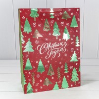 Пакет подарочный "Новый год" (407) 33*45*15 210г 1/20 1/80 Арт: 300407A