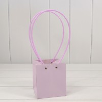 Пакет подарочный "Ваза для цветов" 13*11,5*11,5 Бледно-сиреневый 1/10 1/150 Арт: 000170F/2085