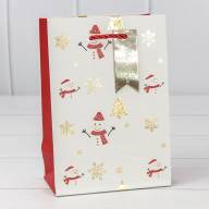 Пакет подарочный &quot;Новый год&quot; (микс 401) 14*20*8 210г 1/20 1/480 Арт: 300401G - Пакет подарочный "Новый год" (микс 401) 14*20*8 210г 1/20 1/480 Арт: 300401G