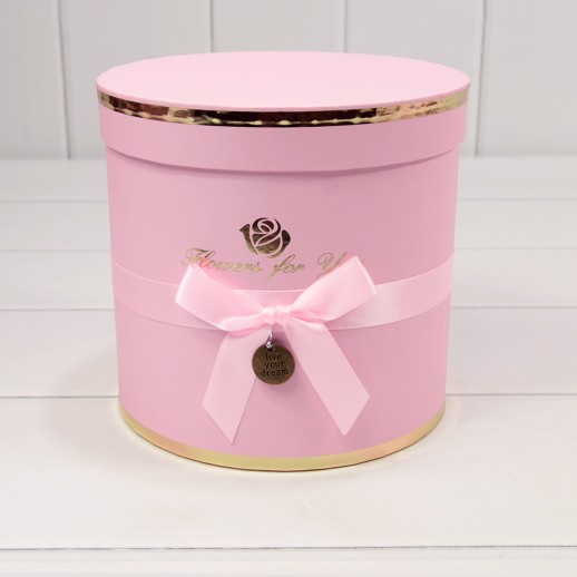 Коробки Цилиндр Набор 1/3 18*17 "Flowers for You" Розовый 1/12 Арт: 720112/171