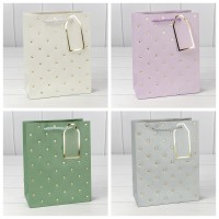 Пакет подарочный с тиснением "Сердечки" (микс 2) 18*23*10 210г 1/20 1/360 Арт: 000545E