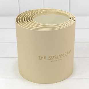 Коробки Цилиндр Набор 1/8 19,5*19 без крышки "The Rosemadam" Бежевый 1/6 Арт: 720835/176