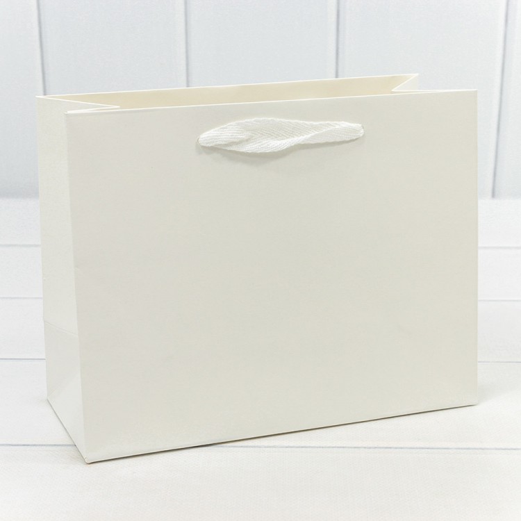 Пакет подарочный Крафт "Люкс" 23*18*10 210г Белый 1/10 1/360 Арт: 000221EA/9