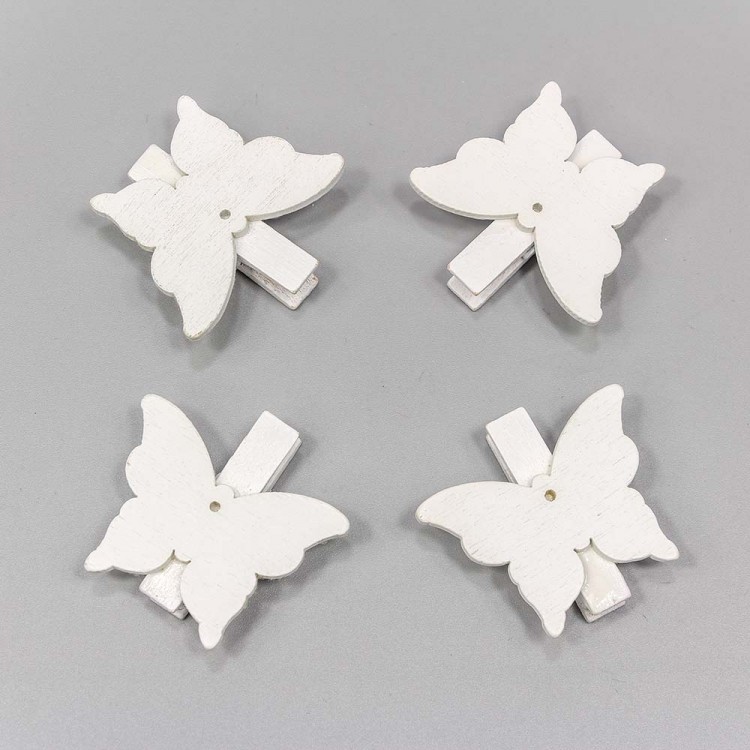 Цветочный аксессуар Прищепки декоративные "Бабочки" 4*4 1/4 1/240 Арт: 260041