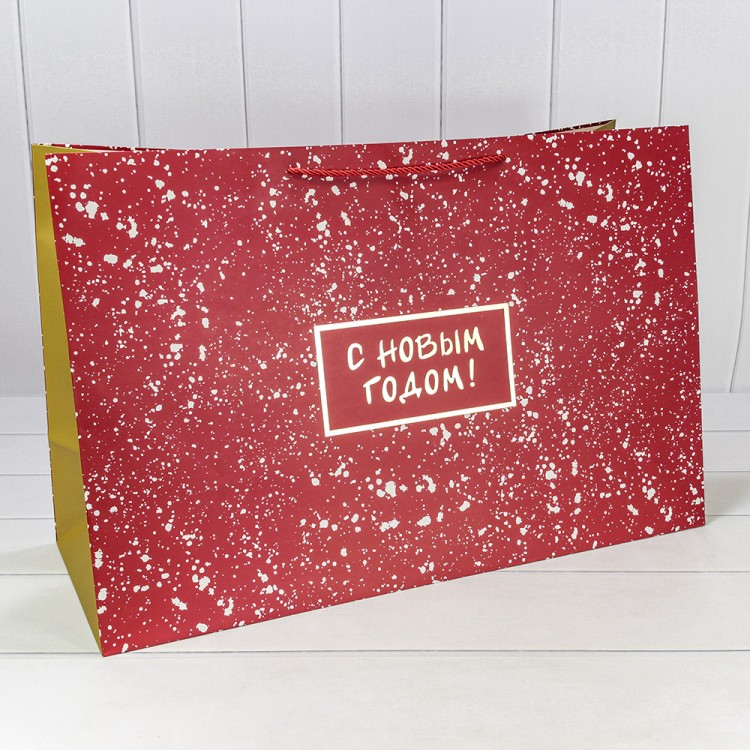Пакет подарочный "Новый год" (406) 64*42*20 210г 1/20 1/60 Арт: 300406NA