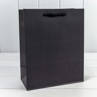 Пакет подарочный Крафт "Люкс" 26*32*13 210г Чёрный 1/10 1/240 Арт: 000221C/11