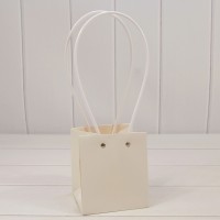 Пакет подарочный "Ваза для цветов" 12*11,5*13 Белый 1/10 1/250 Арт: 000586H/1